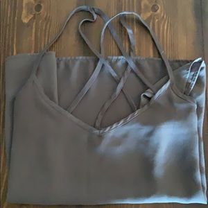 Grey hollister tank top